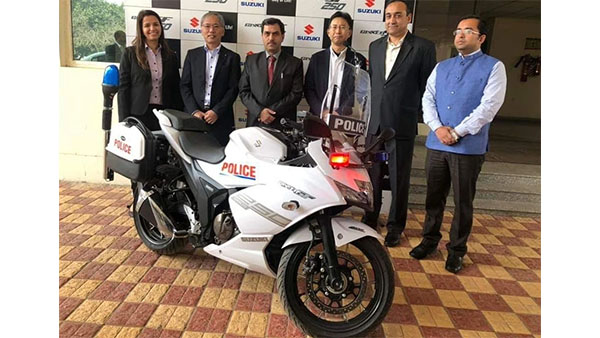 Gurugram Police adds 10 Suzuki Gixxer SF 250 motorcycles to their squad